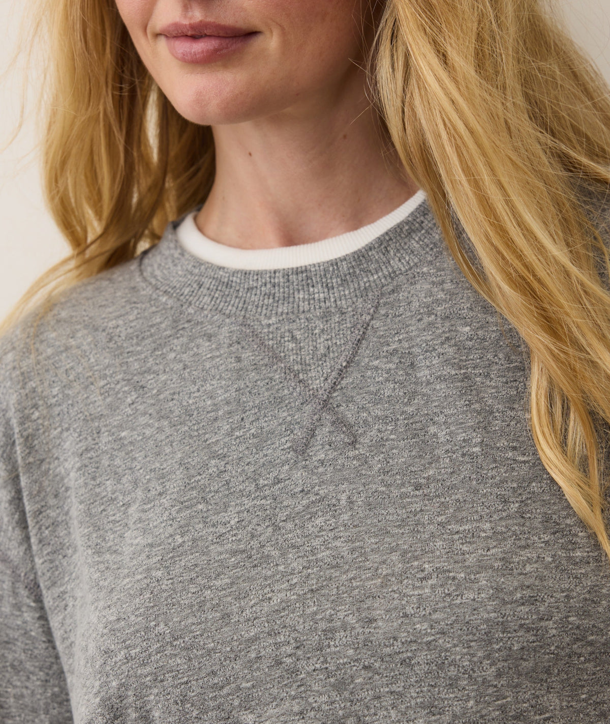 Double Knit Oversized Crew